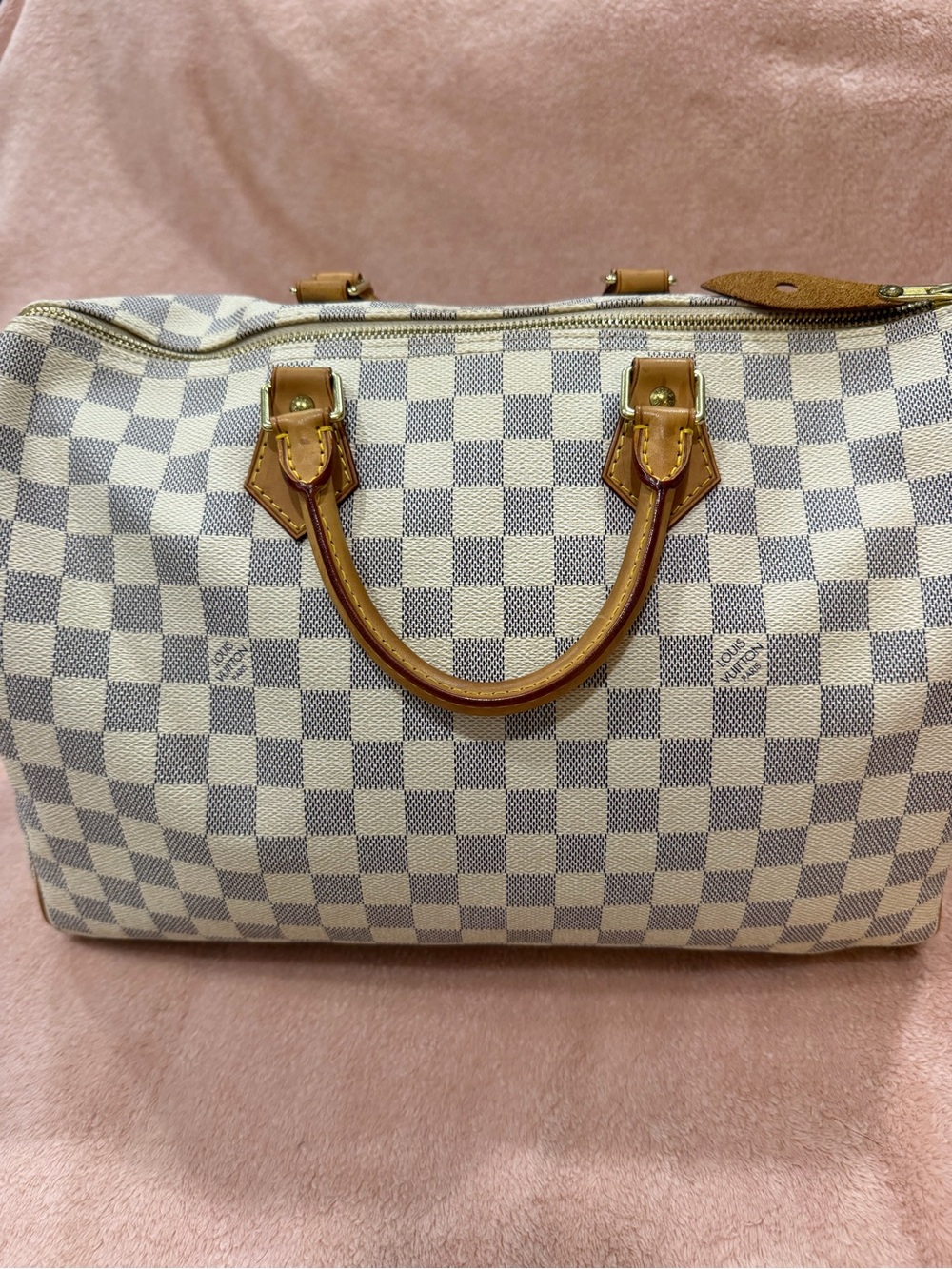 Louis Vuitton Damier Azur Speedy 35 Bag Handbag